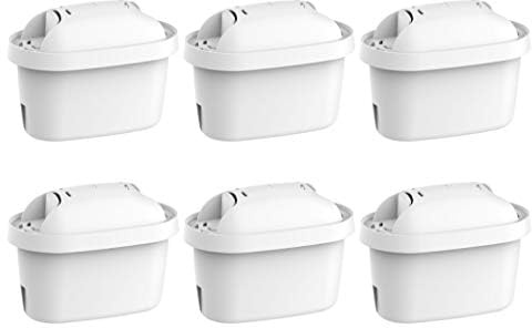 Water Filter Cartridge 6 Pack - Reduces Impurities and Limescale - Compatible with All Water Jugs and Pitchers