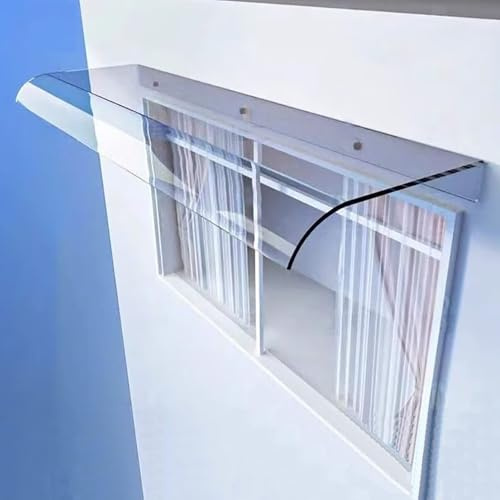 Auvent De Porte Extérieur, Couverture D'abri De Pluie De Fenêtre Invisible, Marquise De Fenêtre En Polycarbonate Transparent, Pluie Et Neige Protection(50x120cm/19.7x47.2in)