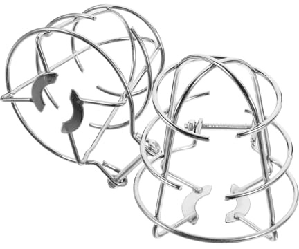 DIYEAH 2 Stück Sprinkler Cage Schraubtyp Schutzgitter für Feuer sprinklerkopf Vandalismusresistente Abdeckung Einfache Befestigung ohne Werkzeug Robustes Eisengehäuse