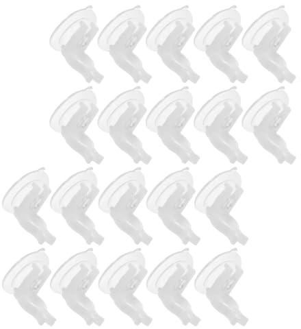 DECORNIJIA Set 20 Ventose Porta Candele Coniche in Pvc Trasparente, Supporti per Candele LED da Finestra, Accessori per Decorazioni Natalizie e Allestimenti Interni Casa