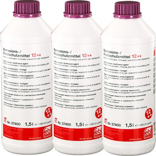 Febi Bilstein 3x 37400 Frostschutz (4,5 L) | 3x 37400, Febi Frostschutz 1,5 L G12 Konzentrat, Kühlerfrostschutz