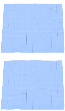 Termisk silikon kyldyna Högpresterande CPU-kylning Konduktiva kylkuddar för dator PC LED Värmeavledning 100 x 100 x 1 mm 2st