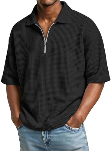 Camiseta de Algodón para Hombre, Cuello de Pico, Manga Corta, Corte Ajustado, Monocolor, Verano, Manga Corta, Camiseta Deportiva Elástica y de Secado Rápido, M-3XL, Cómodo y Relajado
