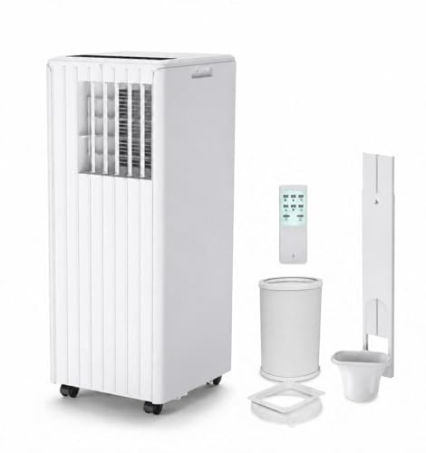 9000 BTU Portable Air Conditioner 3-in-1 – Smart Cooling, Dehumidifier, Fan – Digital Display, Remote, 2 Speeds, 35L/Day Dehumidification – Energy Efficient AC – Home, Bedroom