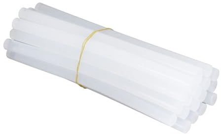 Jiawu Heißklebestift, 11 X 200 Mm, Universalgröße, Multifunktionaler Heißklebestift, Transparenter mit 20-teiligem Set Zum Basteln, Schmuckherstellung auf Holz, Metall, Glas