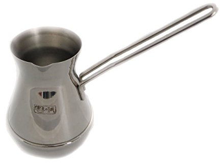 rukauf Cezve Dzhesva - Caffettiera turca, 350 ml, completamente in acciaio INOX 1 mm