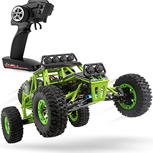 WLtoys 12427 RC Cars 1/12 Scale 2.4GHz Remote Control Car, 4WD 50KM/H High Speed Monster Trucks, All Terrain Off-Road Rock Crawler Climbing Buggy RTR for Adults