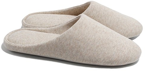 ofoot Zapatillas Mujer Casa Algodon Espuma Con Memoria, Pantuflas Estar Lavable Interior Antideslizante