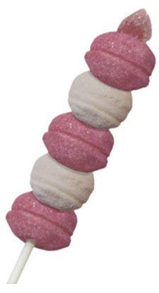 BIRIBAO | Marshmallow Bulgari | MINI SPIEDINI ARCOBALENO ROSA | 12 PZ