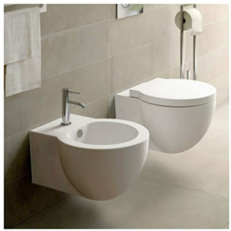 Bidet sospeso Bianco EASBSE Easy Bath Evo Cielo Ceramica