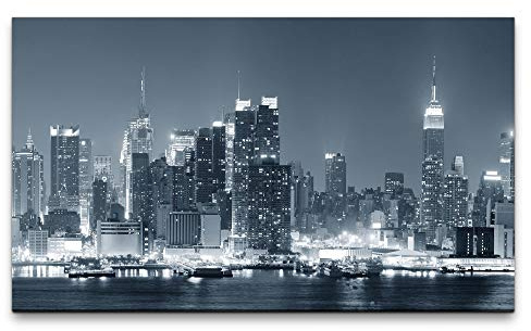 Paul Sinus Art Bilder XXL New York Skyline 120x70cm Wandbild auf Leinwand