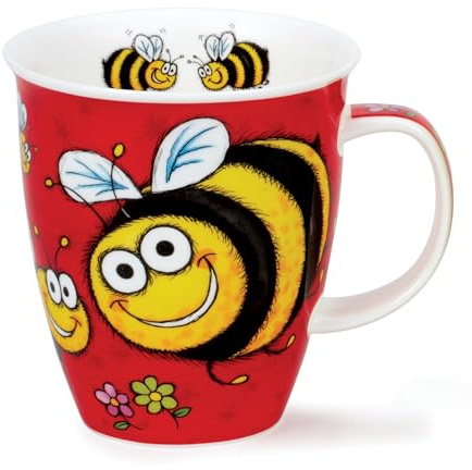 Dunoon Becher Nevis Bee - 0,48l Keramik Becher für Zuhause, Wiederverwendbar, Alle Gelegenheiten