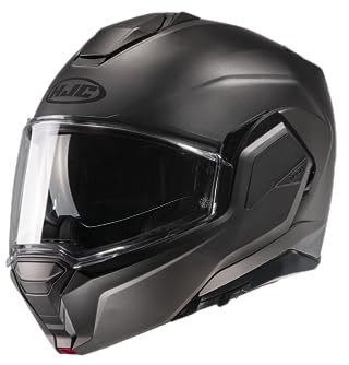 HJC, Casque Moto modulable i100 UNI Semi Mat Titanium, XL
