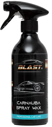 BLAST Carnauba Spray Wax - Carnauba Auto-Wachs für Lackierte Oberflächen, Monatenlangen Lackschutz, Glanz und Farbtiefe, 500 ml