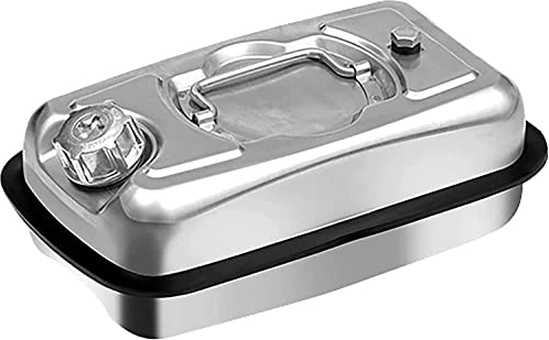 Bidón de Gasolina de Metálico Recipientes gasoli Bidón de Acero Inoxidable 304 for Gasolina y diésel, Capacidad de 3 l, 5 l, bidón, Grosor del Cuerpo metálico de 0,8 mm (Size : 5l)
