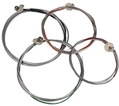 4/4 3/4 1/2 1/4 1/8 Kontrabass Violine Saiten GDAE Edelstahl Mit Cupronickel Ball End Kontrabass-Saiten Für Leistung Violine Beschläge (Color : 1/4)