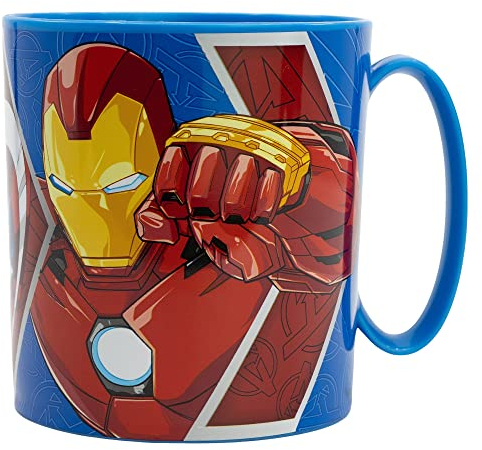 TASSE EN PLASTIQUE DE 390 ML SANS BPA, PASSANT AU MICRO-ONDES | AVENGERS HERALDIC ARMY, Bunt