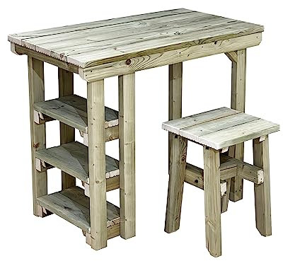 Arbor Garden Solutions potting table wooden multi purpose workbench (106cm + chair)