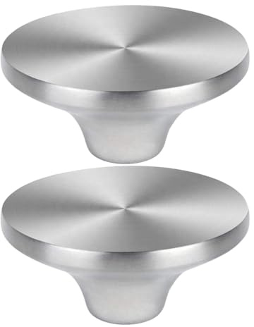 MAGICLULU 2st Topfoberteil Aus Edelstahl Topf Deckel Kn? Topf Griffe Pfannendeckel Knopf Topfdeckelgriff Kochtopfdeckel Griff Topfdeckel Knopf Griffe Rostfreier Stahl Zylinder Tontopf