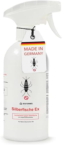 BIODELTA Silberfisch-Ex Spray 500 ml - Silberfische bekämpfen | Silberfisch-Mittel mit Langzeitwirkung - für Bad, Küche und feuchte Räume - Indoor-Anwendung