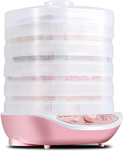 NUANYI Deshidratador de Alimentos, pequeña máquina liofilizadora para el hogar, Control de Temperatura Ajustable fácil de Usar y bandejas extraíbles, sin BPA, refrigerios saludables como c