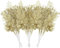 UXORSN 28 Piezas Adornos para árbol de Navidad Dorado Purpurina Tallos de Bayas Flores Artificiales Ramas de Navidad Decoracion para Árbol De Navidad Ramitas para Navidad Jarrón Bodas Fiestas