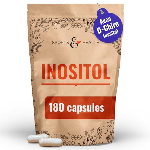 Myo-Inositol D-Chiro 2000mg - 180 Cápsulas Veganas de Alta Concentración | Vitamina B8 Natural por Dosis Diaria - Sin Aditivos ni Rellenos - Fórmula 100% Concentrada Pura y Estable