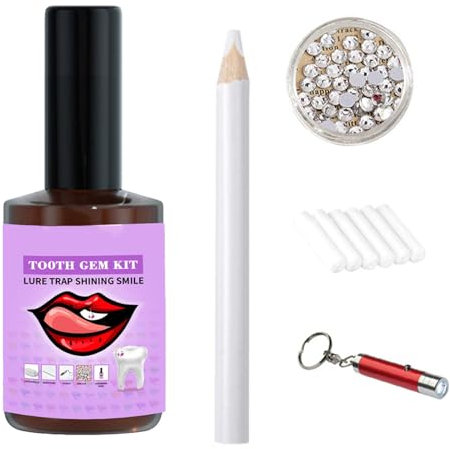 Zahnschmuck Set, Zahnstein Schmuck, Tragbares, Schönes Anwendungsset, Flexibles Zahnschmuck-Edelstein-Set, Multifunktionales Zahnschmuck-Set, Zuverlässiges -Zahn-Edelstein-Set Für Fra