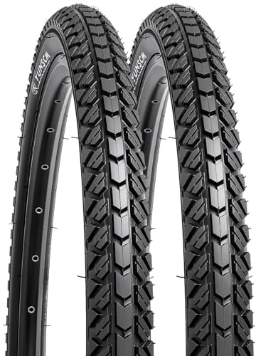 YUNSCM 2-PCS 26 Bike Tires 26x1.95/54-559 Compatible with 26 x 1.95 26x2.0 All-Terrain Directional Tread Bike Bicycle Tires (Y-1201)