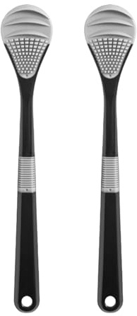Lot de 2 outils de nettoyage de la langue portables pour la mode Les personnes sont en voyage amical sûr nettoyeur de langue Utilisation sûre