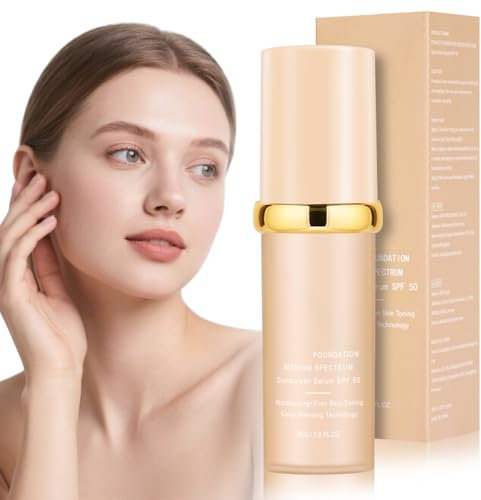AUYAO 4 in 1 Make-up, Wasserfest Langanhaltend Changing Foundation SPF 50 Flüssige Foundation Flüssiges Makeup Vegan Olfrei Fresh Wear Make up Teint Foundation für Alle Hauttypen (A-Helle Hautfarbe)