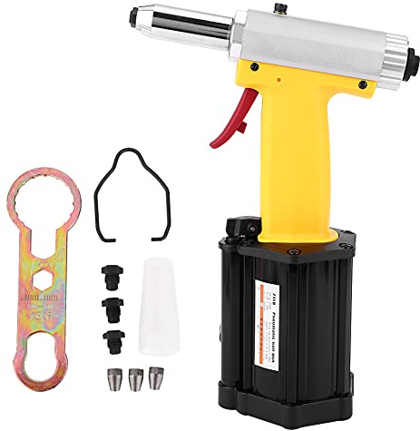 Gearwell Air Riveter, pistola neumática de remaches, herramienta de remachado de carrera de 20 mm, 2.4 mm 3.2 mm 4.0 mm de 4.8 mm Tamaños de remaches, para la fabricación de