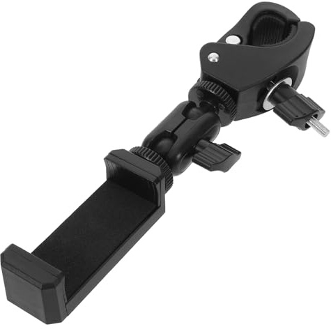 PAMINGONO Support Téléphone Rotatif pour Clarinette Lyre Métallique 360° à Pince Fixation Rapide Compatible Smartphones Accessoire Compact pour Musiciens en Répétition