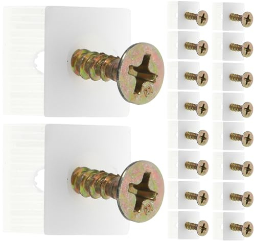Luxshiny 50 Cuñas de Soporte para Cajones Tornillos de Hierro y Abs para Reparación de Cajones Hundidos en Uso Comercial y Doméstico