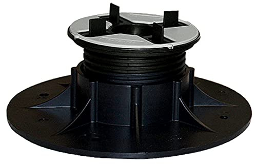 Karl Dahm Stelzlager selbstnivellierender Kopf, 50-75 mm, Fugenbreite 2 mm I Höhenverstellbares Plattenlager zum perfekten Verlegen von Terrassenplatten – 12530