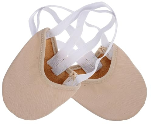 Healifty Halbspitzen Tanzschuhe Für Damen Ballettschläppchen Mit Atmungsaktivem Material Und Antirutschsohle Ideal Für Zeitgenössischen Tanz Und Pirouetten Größe XL Hautfarbe