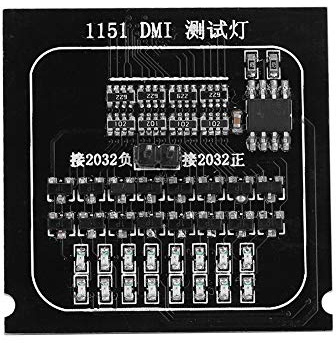 Diyeeni Computer-Motherboard-Tester, 2-in-1-Ladekarte, BGA-CPU 1151-Diagnosekarte, LED-Anzeige CPU-Sockel-Motherboard-Tester für Intel