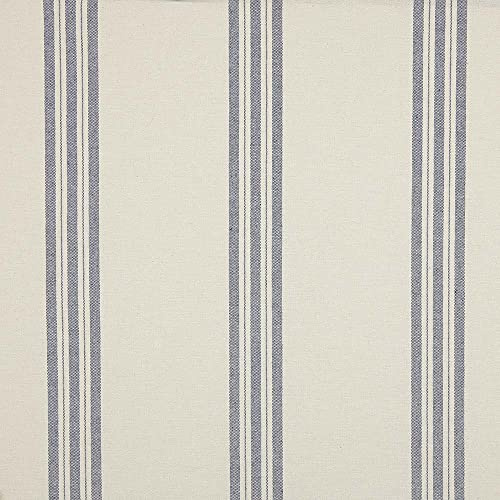 Kt KILOtela - Baumwollstoff Halb-Panama für Deko & Basteln, 85% Baumwolle 15% recyceltes Polyester, Geeignet für Vorhänge & Bezüge, Blau, 300 x 280 cm