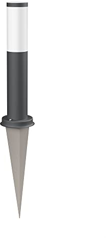 ledscom.de Luz de camino/Luz de bolardo/Luz de jardín PORU con espiga de tierra para exterior, IP44, 39cm, antracita, 1 x E27 max. 60W