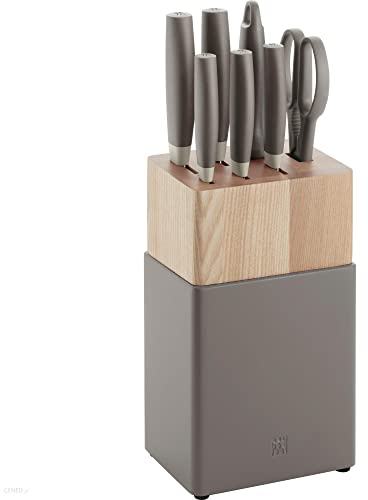 ZWILLING Now S Bloc à Couteaux Bois Gris, Bois