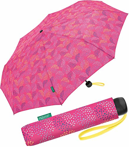 Benetton Taschenschirm Super Mini Pop Dots - fuchsia