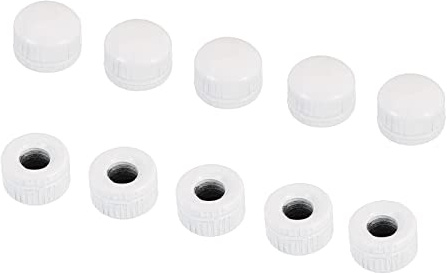 PATIKIL M5 Cappuccio Dado, 15pz Dado Dado Vite Pomello Cappuccio Inserto Bullone Coperchio Femmina Filettatura Zigrinata Ferramenta Raccordi Luce Fissaggi Bianco