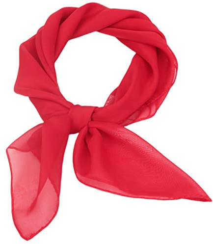 FAIRYGATE Seidenschal Damen Chiffon Elegante Seidentuch Haare Satintuch Halstuch Bandana Tuch Kopftücher Taschentuch Ansatz Scarf DA27