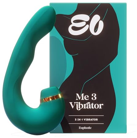 Euphoric® Me 3 G Spot Vibrator - 3in1 Spot G Stimulator and Couples Vibrator, Quiet and USB-Rechargeable, Ultimate Dual Stimulation, Waterproof Design, Unforgettable Experience, Engineered in Germany