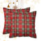 SONIT - Federe Natalizie per Cuscini Divano - Copricuscini Per Divano Salotto e Camera - 2 Pezzi - Copri Cuscino Made In Italy - Federe Cuscini Tartan Natalizio 40x40 cm