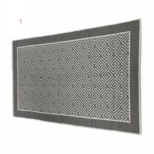 LABBY Tappeto Sardo in Pure Cotone Giglio 3 Colori 9 misure (Grigio, 80x125)