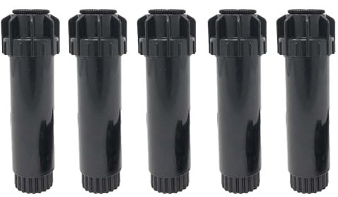 5x Irrigatore statico pop-up da 1/2 - Regolabile sino a 360° - Gittata fino a 5,2 m - Corpo 12,5 cm - Alzata 5 (5x 17A - max 5,2 mt)