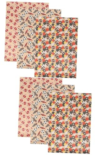 FOMIYES 2sätze Fußball Geschenkpapier Diy Party Geschenkpapier Für Sportliebhaber Vintage Kraftpapier Für Feiern Einfach Zu Schneiden Für Bastelprojekte Geeignet