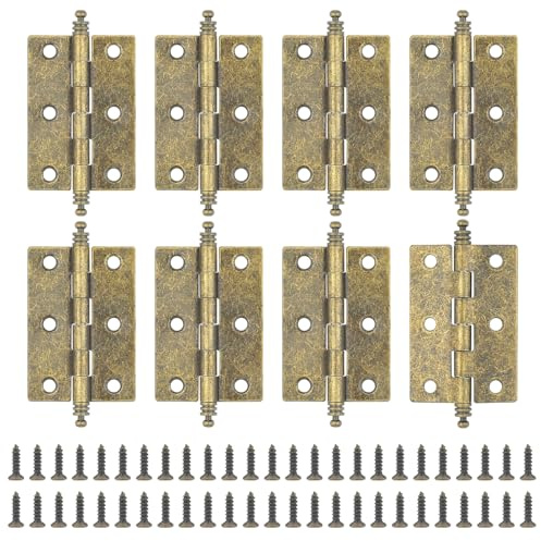 MABAHON 8PCS Antike Scharniere, klappbare Bronze-Scharniere