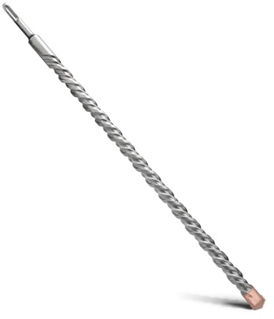 MOXPIFY Broca SDS Plus de doble hélice, taladro percutor para hormigón, piedra, piedra natural, 20 x 500 mm